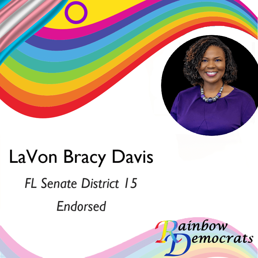 LaVon Bracy Davis FL Senate District 15 Endorsed with headshot photo