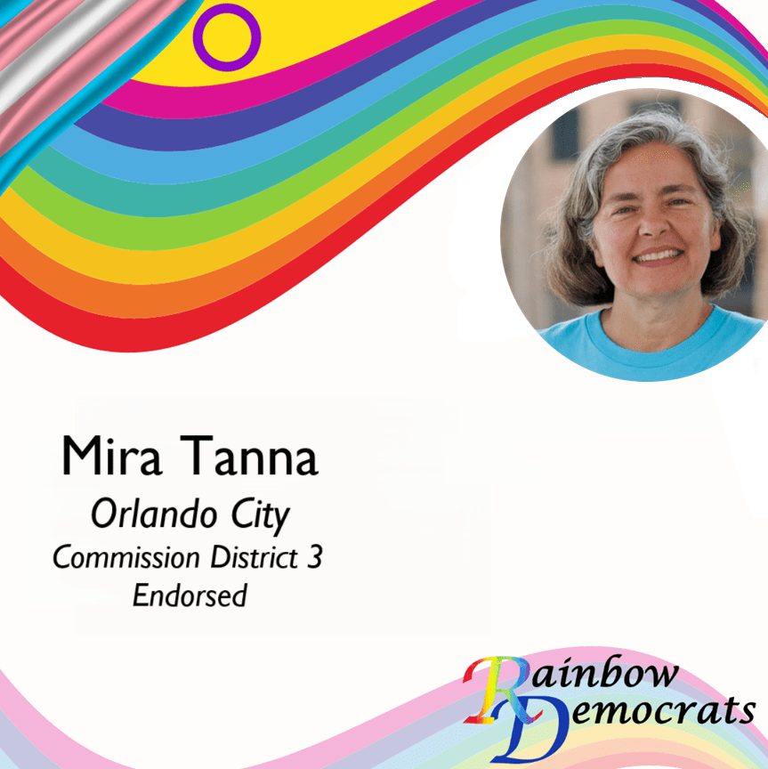 Mira Tanna Orlando City Commission District 3 Endorsed with headshot photo